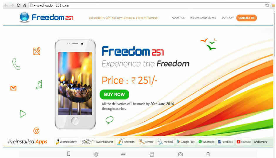 Freedom251 కంపెని రింగింగ్ బెల్స్ refund చేస్తుంది పేమెంట్స్