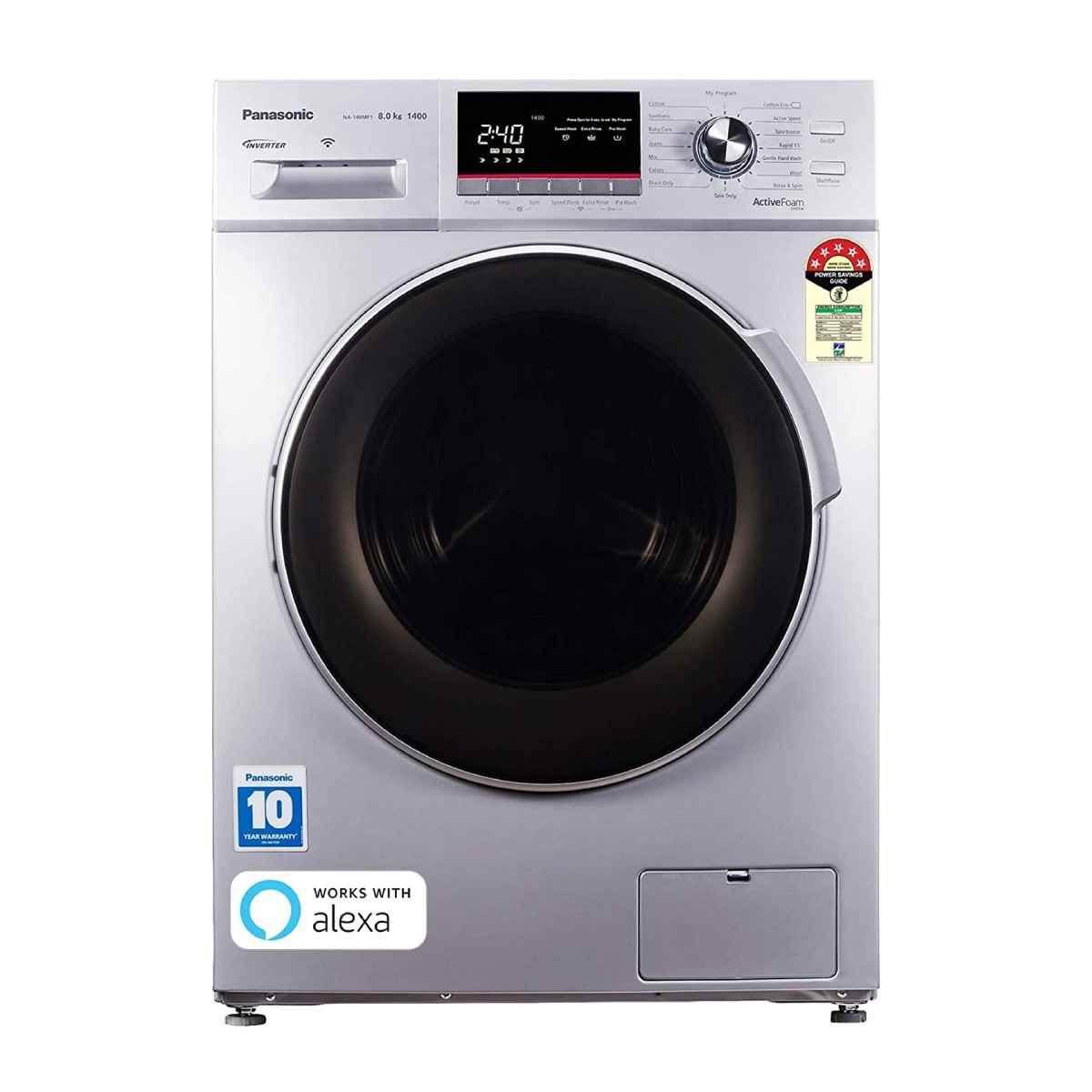 पॅनासॉनिक front load fully automatic washing machine (NA-148MF1L01) 