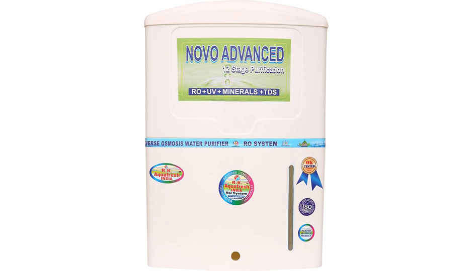 Rk Aquafresh India Novo Advanced 12Stage 10 L RO + UV +UF Water Purifier (White)