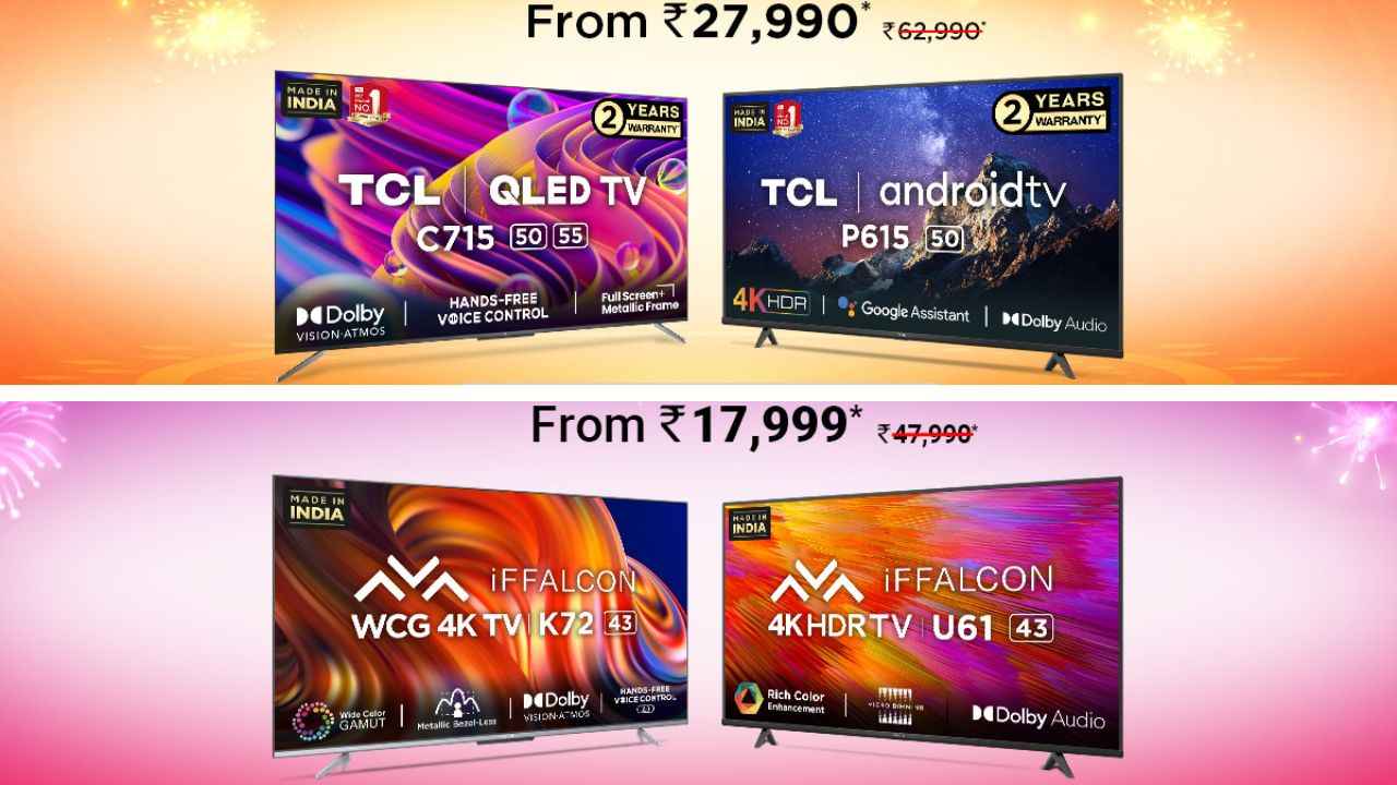 TCL and iFFALCON TV offers on Amazon Great Indian Festival announced: Check details here