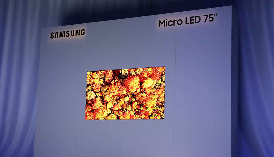 Samsung shows off a 219-inch and 75-inch modular The Wall MicroLED TVs at CES 2019