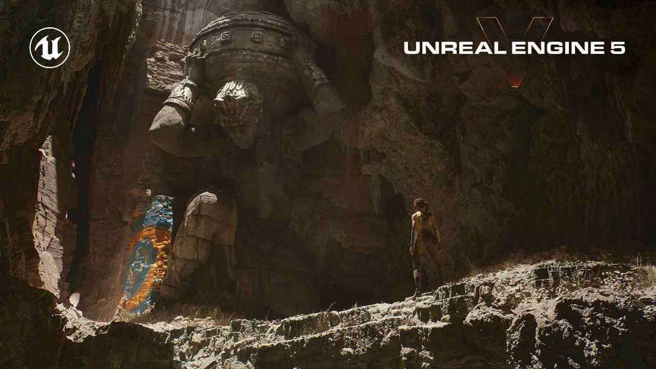 This is the Unreal Engine 5 running on a PlayStation 5