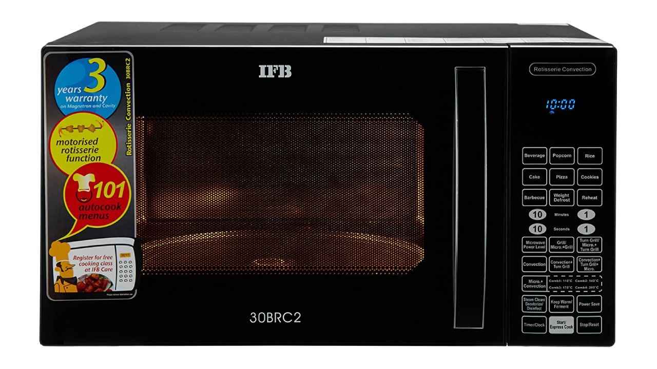 Grill microwave ovens that can be used to brown and crisp food