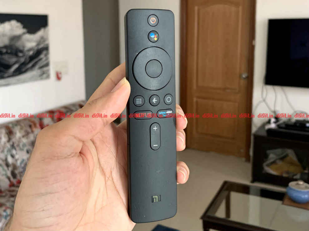 The Mi Box 4K has a minimalist remote control.