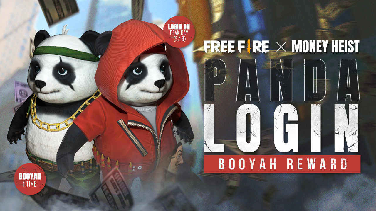Garena Free Fire players can pick up Detective Panda for free and play Money Heist Special Mode this weekend