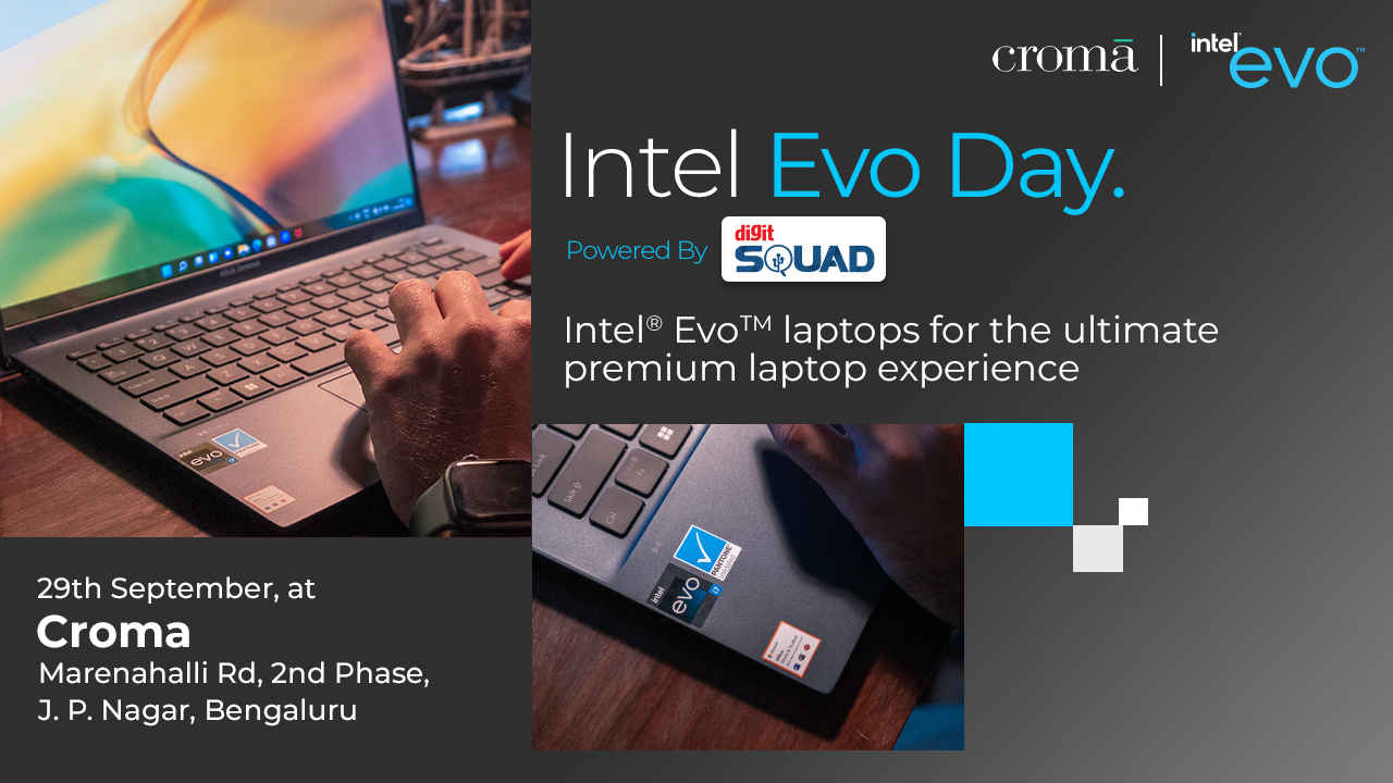 Join us to experience the most premium laptops at the Intel EVO Day at the Croma store