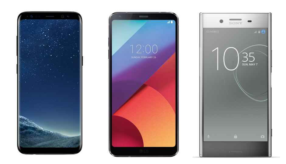 Samsung Galaxy S8, LG G6, Sony Xperia XZ Premium: Specification comparison