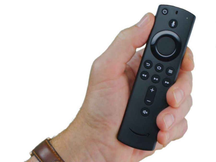 The Fire TV Stick 4K comes with an Alexa enabloed remote control.