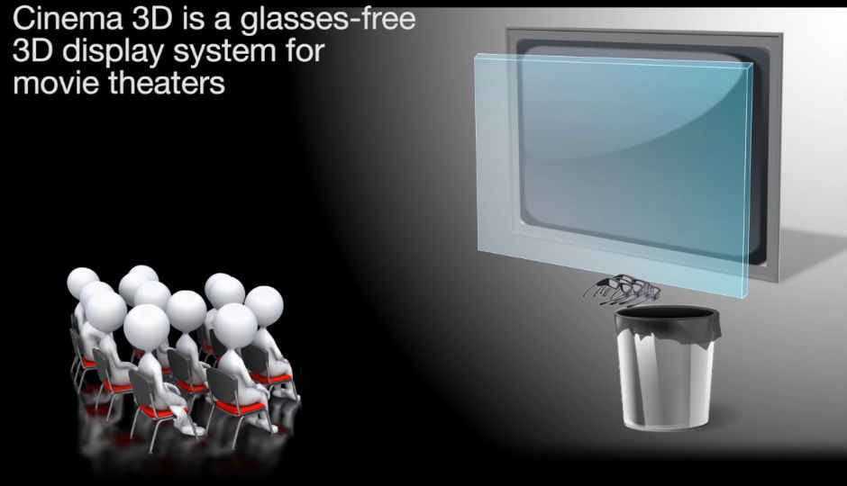 Cinema 3D may soon allow moviegoers to watch 3D films without glasses