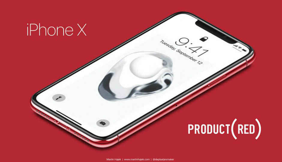 Apple’s iPhone X (Product Red) could look like this