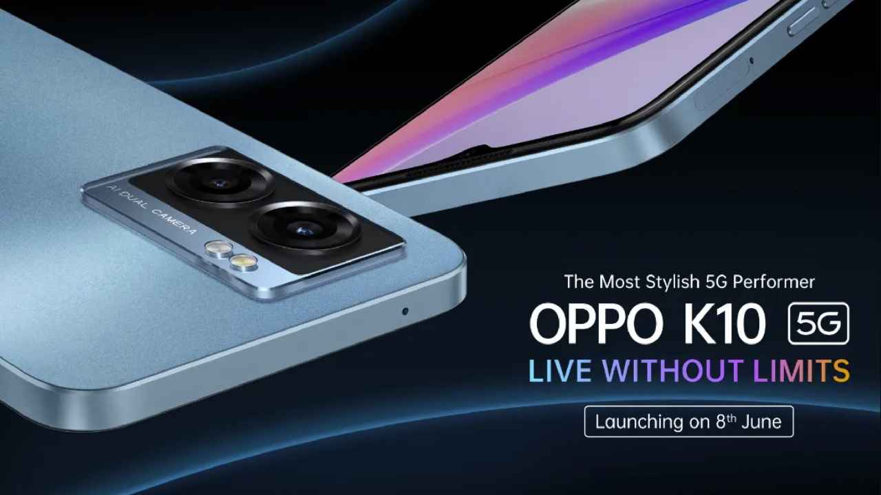 भारत में मीडियाटेक डिमेन्सिटी 810 SoC द्वारा संचालित है Oppo K10 5G
