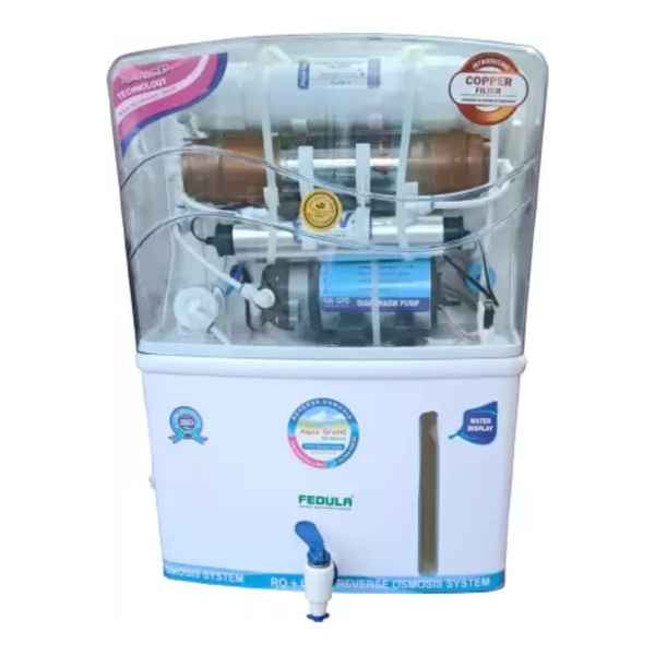 fedula AQUA GRAND 12 L RO + UV + UF + Copper + TDS Control Water Purifier