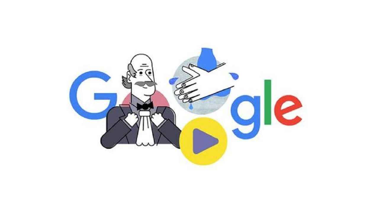 Google Doodle honours Dr. Ignaz Semmelweis who first discovered the benefits of hand-washing