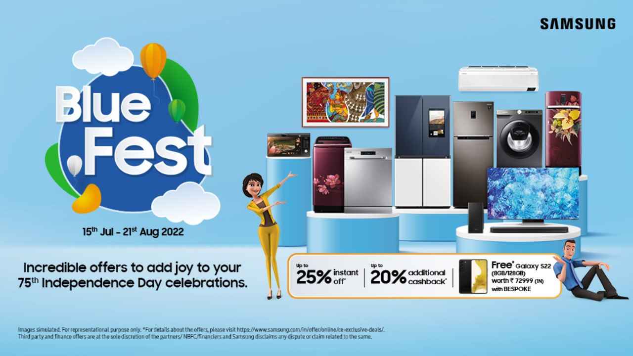 Make Your Home Festival Ready with Samsung Blue Fest 2.0 on Consumer Durables; Avail Attractive Offers, Cashbacks & More