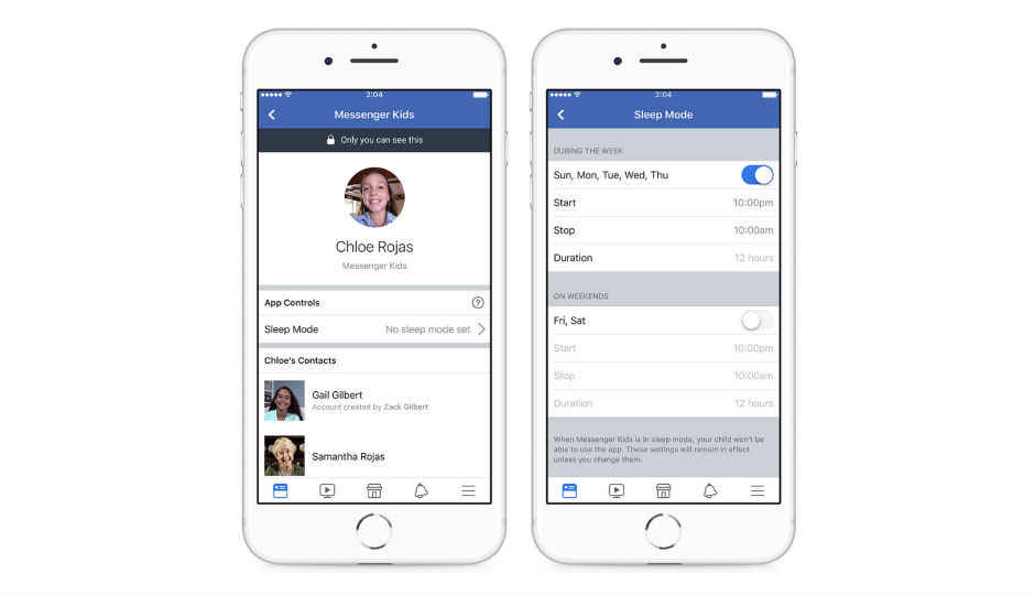 फेसबुक ने मां-बाप के लिए मैसेंजर किड्स में ‘स्लीप मोड’ उतारा