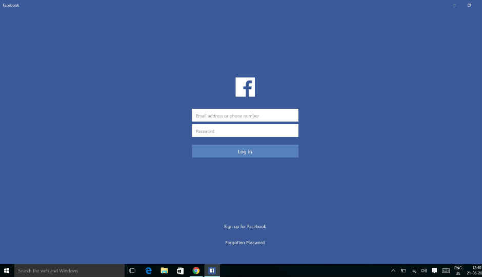 Windows fans can now use Facebook’s Universal Windows app