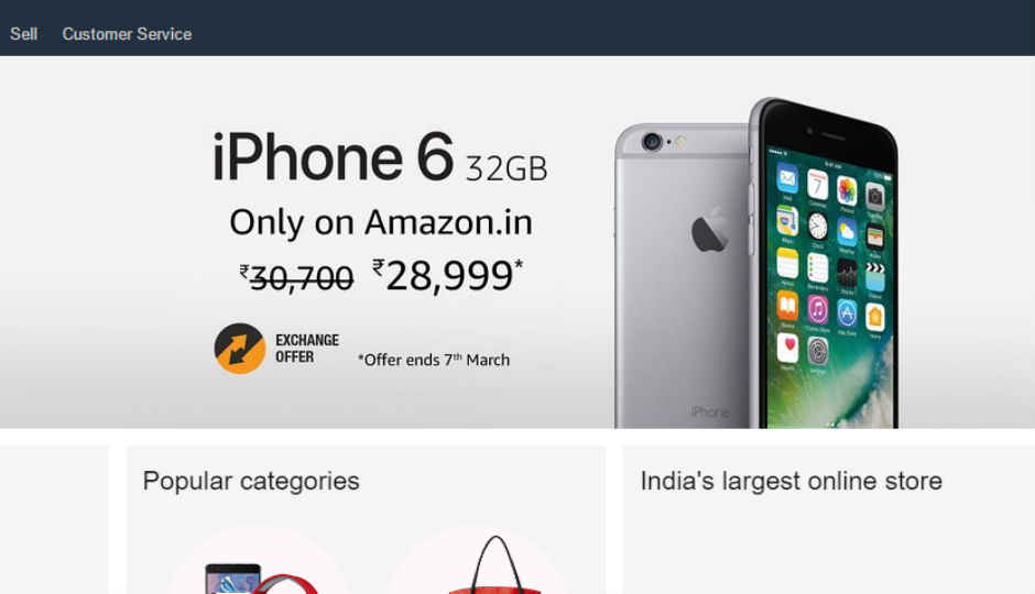 Deal Alert: Apple iPhone 6 (32GB) now available for Rs. 28,999, exclusively on Amazon