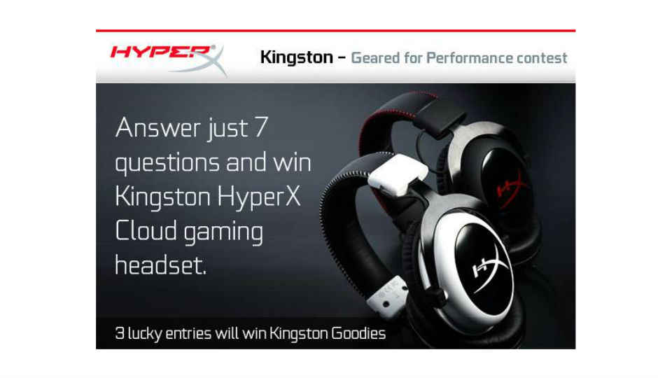Participate in Kingston’s “Geared for Performance” Contest, win cool goodies