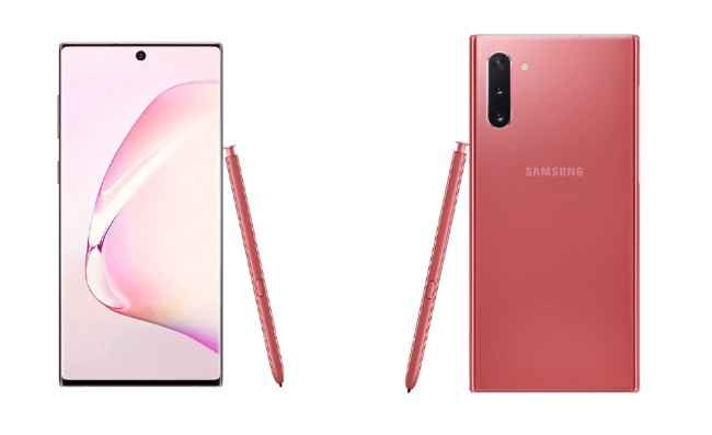 Samsung Galaxy Note 10 Pink Colour
