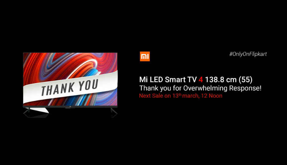 Xiaomi Mi LED  Smart TV 4 sold out within minutes, might still be available at Mi Homes
