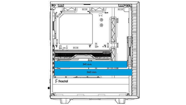 Chassis graphics card clearance