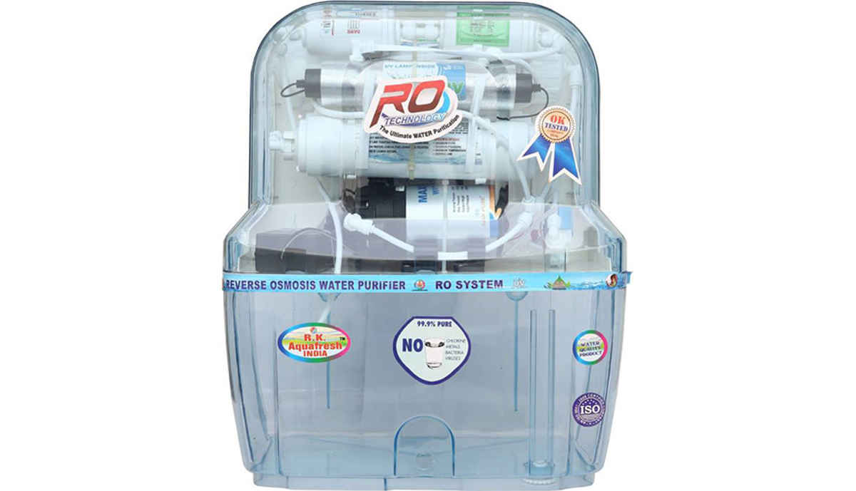 Rk Aquafresh India Az-14Stage Transparent 12 L RO + UV +UF Water Purifier (Transparent)
