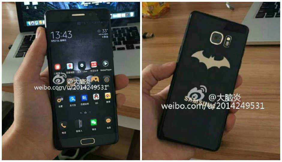 Samsung Galaxy Note 7 Batman-themed Injustice Edition leaked on Weibo