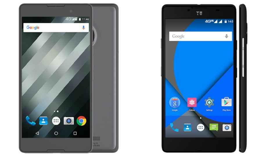 Yu Yureka S, Yunique Plus officially listed at Rs. 12,999 and Rs. 6,999