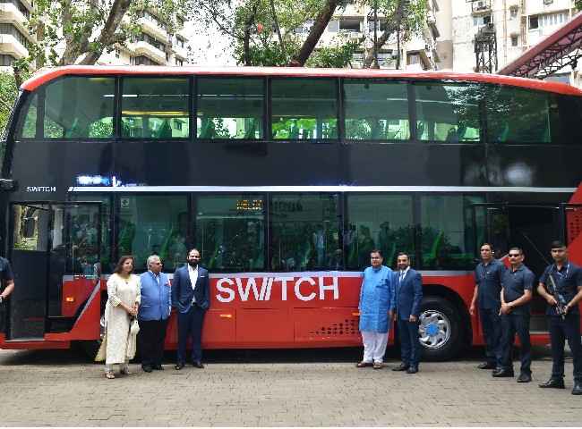 electric double decker bus