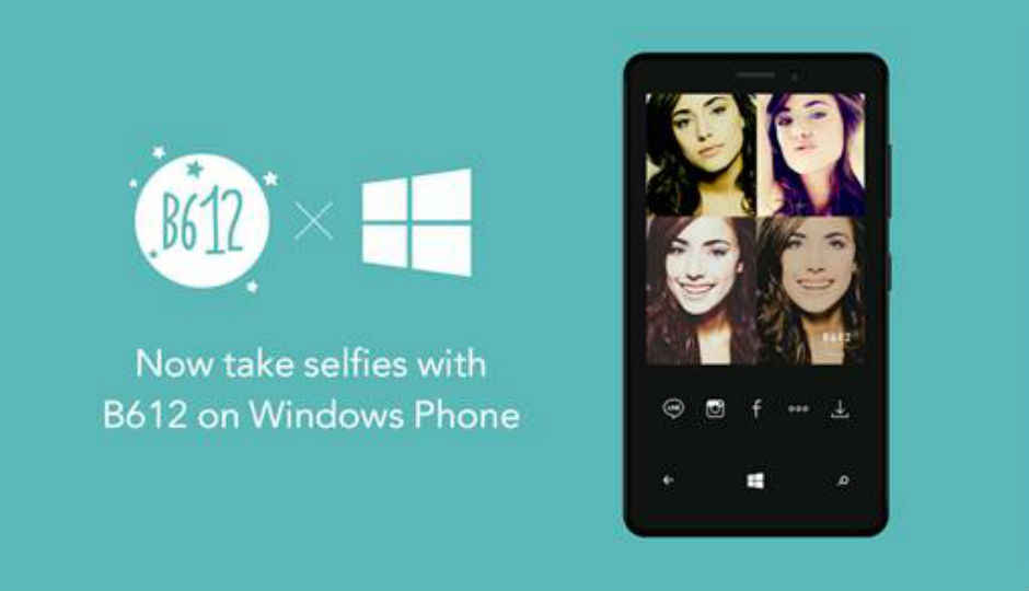 LINE brings B612 Selfie app to Windows Phone devices