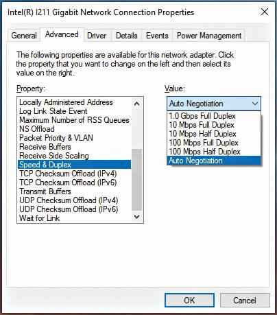 locally administered address windows 10 not present