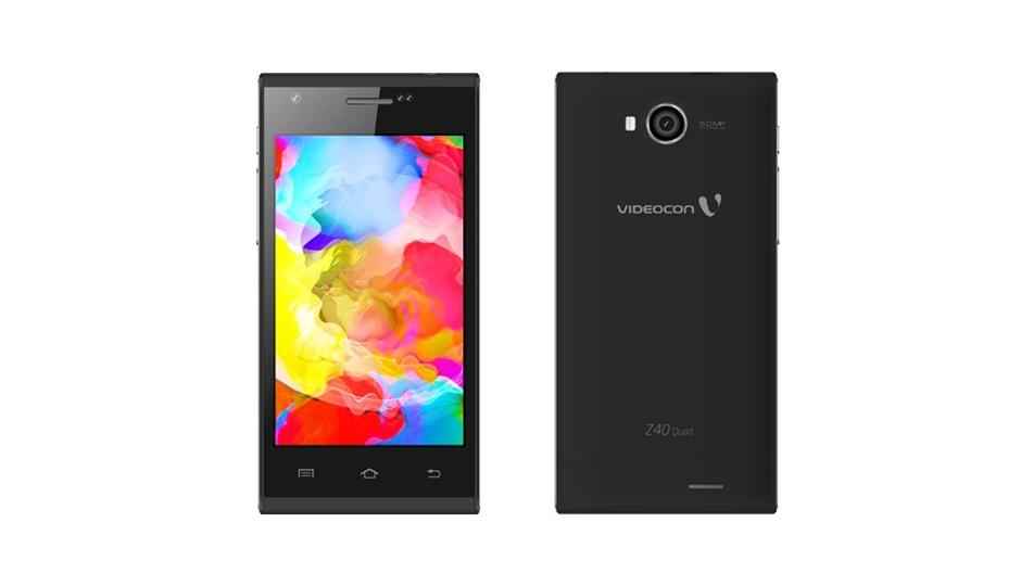 Videocon Infinium Z40 Quad with 3.2MP front camera launched