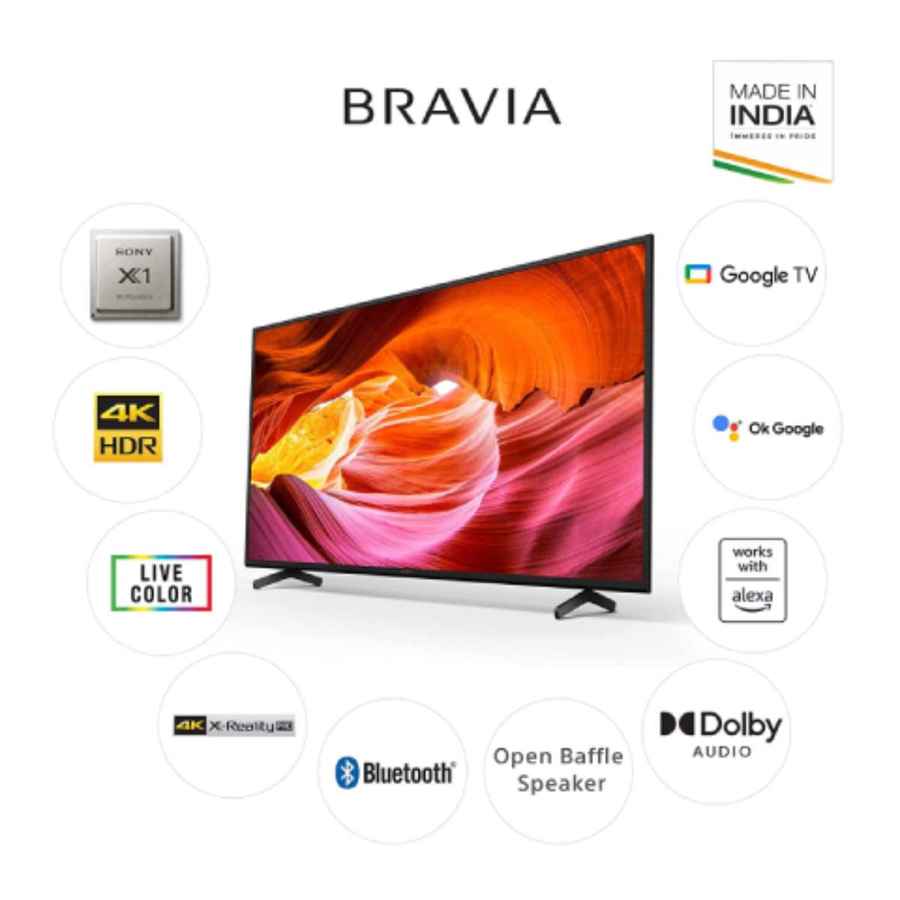 Sony Bravia 50 inches 4K LED TV (KD50X75K) TV Price in India