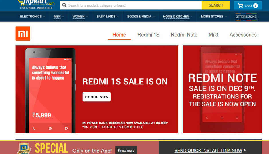 Redmi 1S goes on sale only for today sans-registration