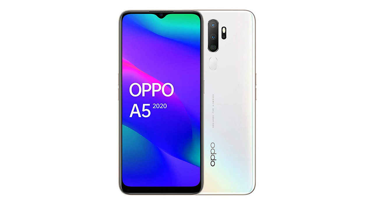 Oppo A5 2020 இந்தியாவில்  ரூ. 14,990 விலையில் அறிமுகம் செய்யப்பட்டது.