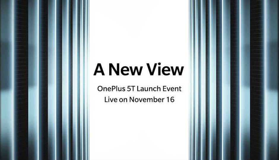 OnePlus 5T official launch set for November 16 in New York, first Amazon India sale on November 21
