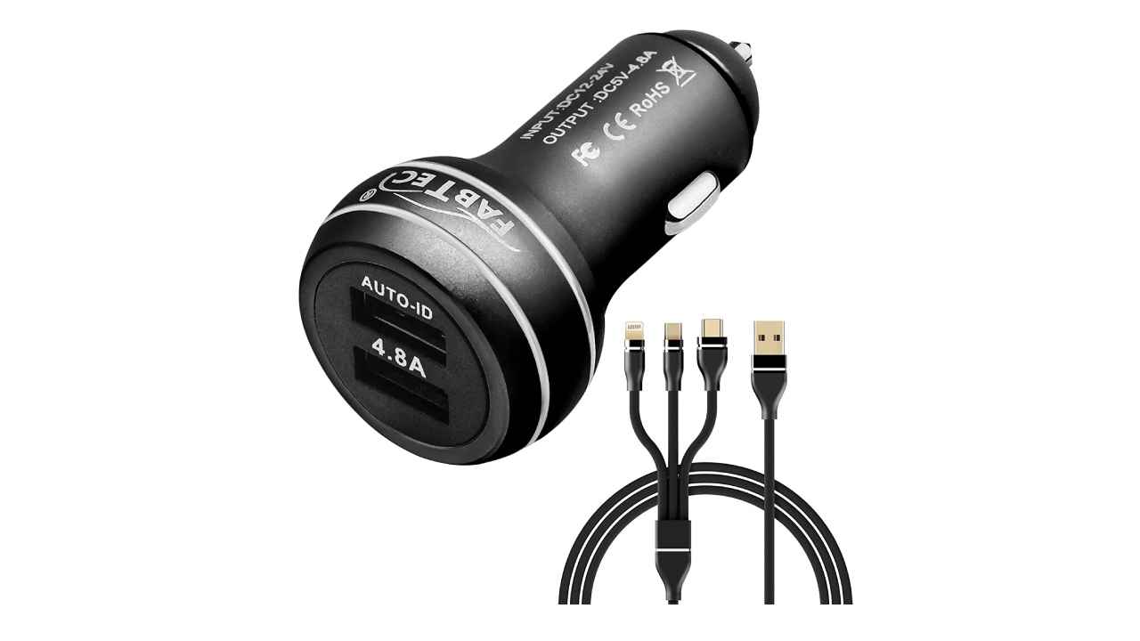 Car chargers with lightning cable for Apple iPhones