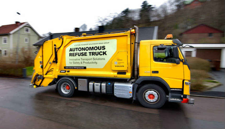 Volvo working on self-driving garbage truck to streamline refuse collection