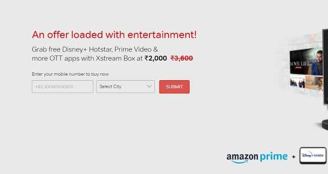 airtel xstream box price cut