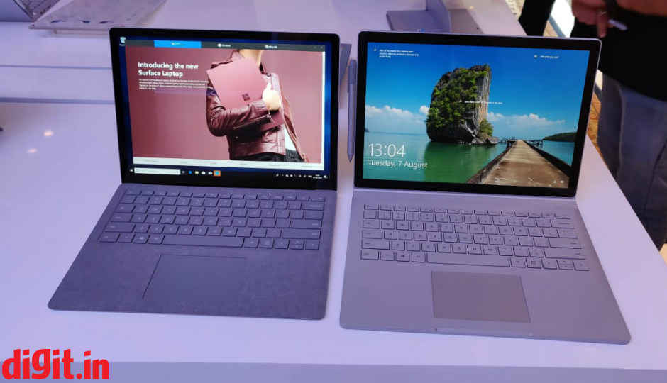 Microsoft launches Surface Book 2 and Surface Laptop in India: Price, configurations, availability, specs and more