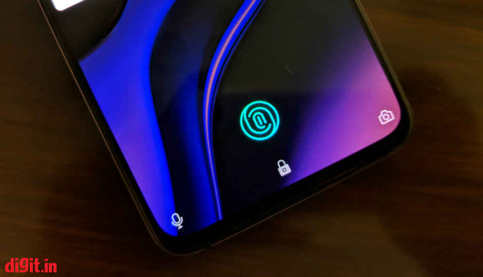OnePlus 6T’s in-display fingerprint sensor also registers wet fingers and cuts to facilitate faster recognition: OnePlus
