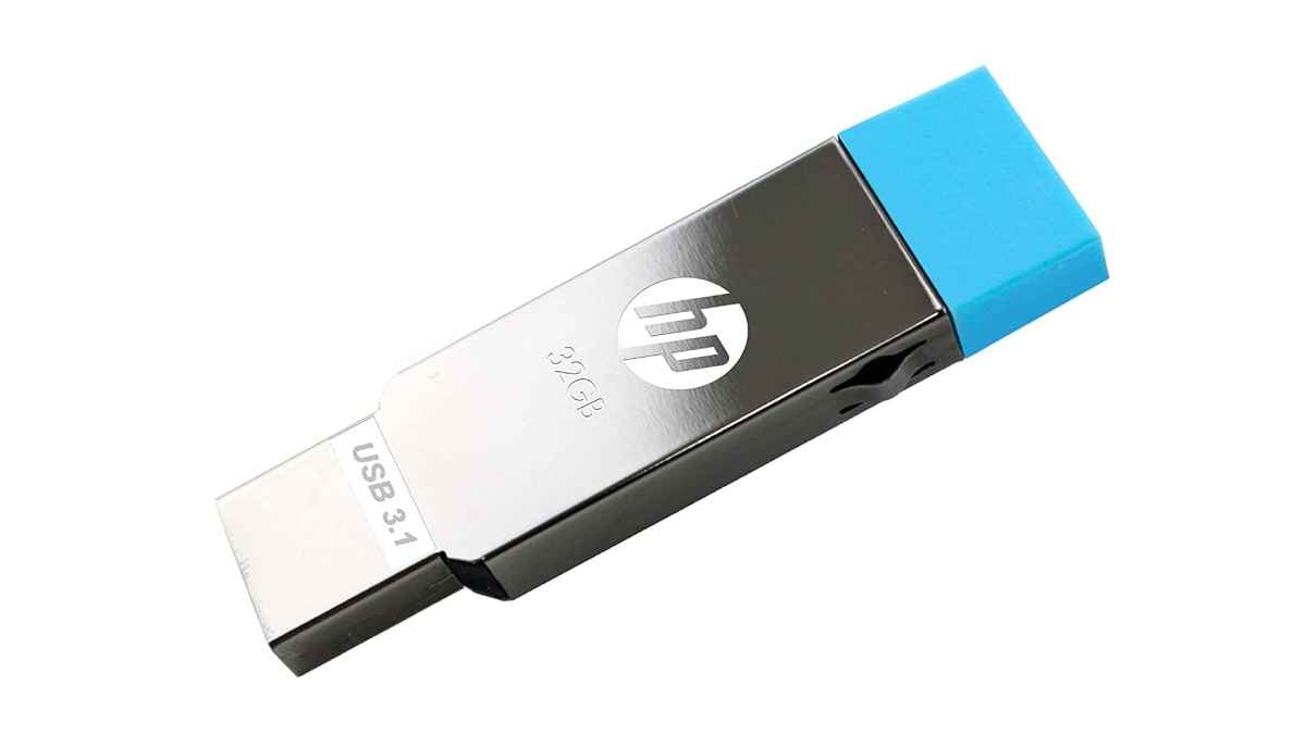 HP HPFD302M 32GB OTG Flash Drive (Sliver)