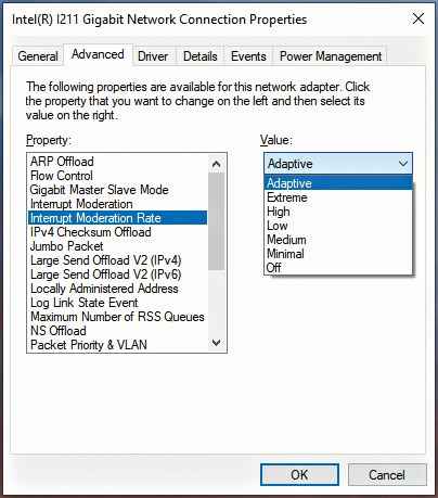 intel 82579v gigabit network driver windows 10 creator