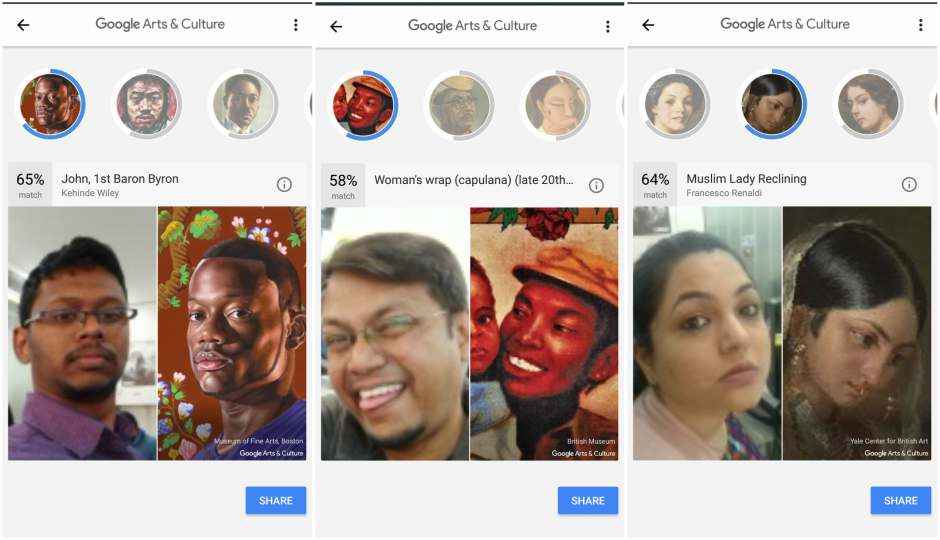 Google Arts and Culture app’s selfie feature now available in India