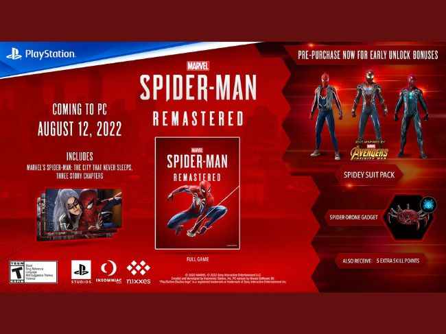 Persyaratan Sistem PC Marvel’s Spider-Man Remastered Dan Detail Pre-Order Ada Di Sini