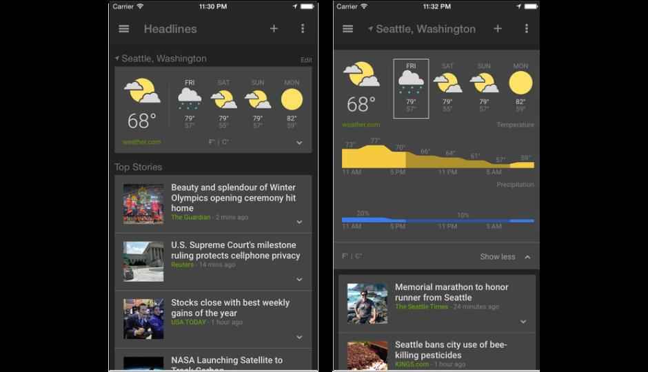 Google launches News & Weather app on iOS