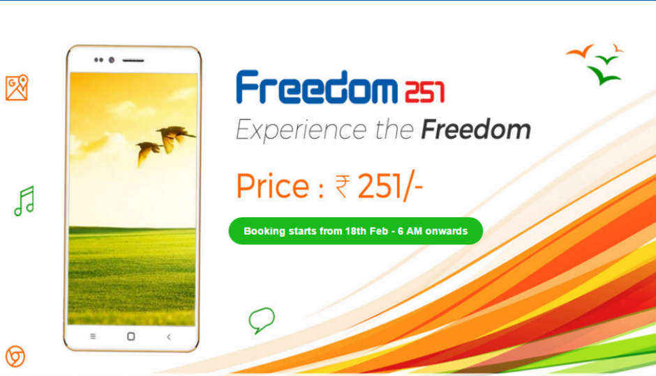 Ringing Bells Freedom 251 smartphone launched at just Rs. 251