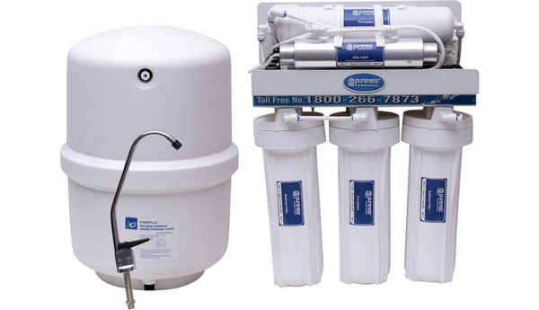 pureness Pureness Under Sink RO Water Purifier in food grade body 10 L RO + UV +UF Water Purifier (White)