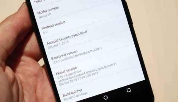 Nexus 5X, 6P include Android security patch level