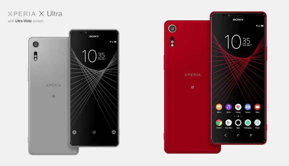 Leaked Sony Xperia X Ultra renders hint at 6.45-inch ultra wide display